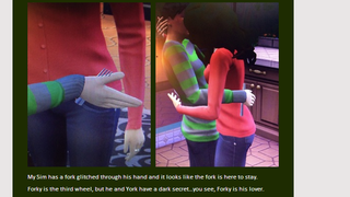 Illustration for article titled Sims 4 Fork Glitch Is Random As Hell